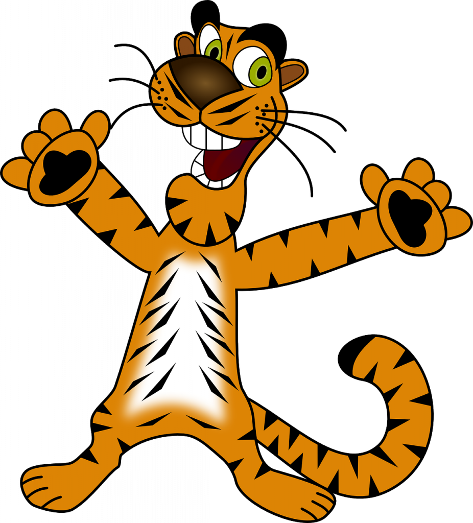 tiger, happy, euphoric
